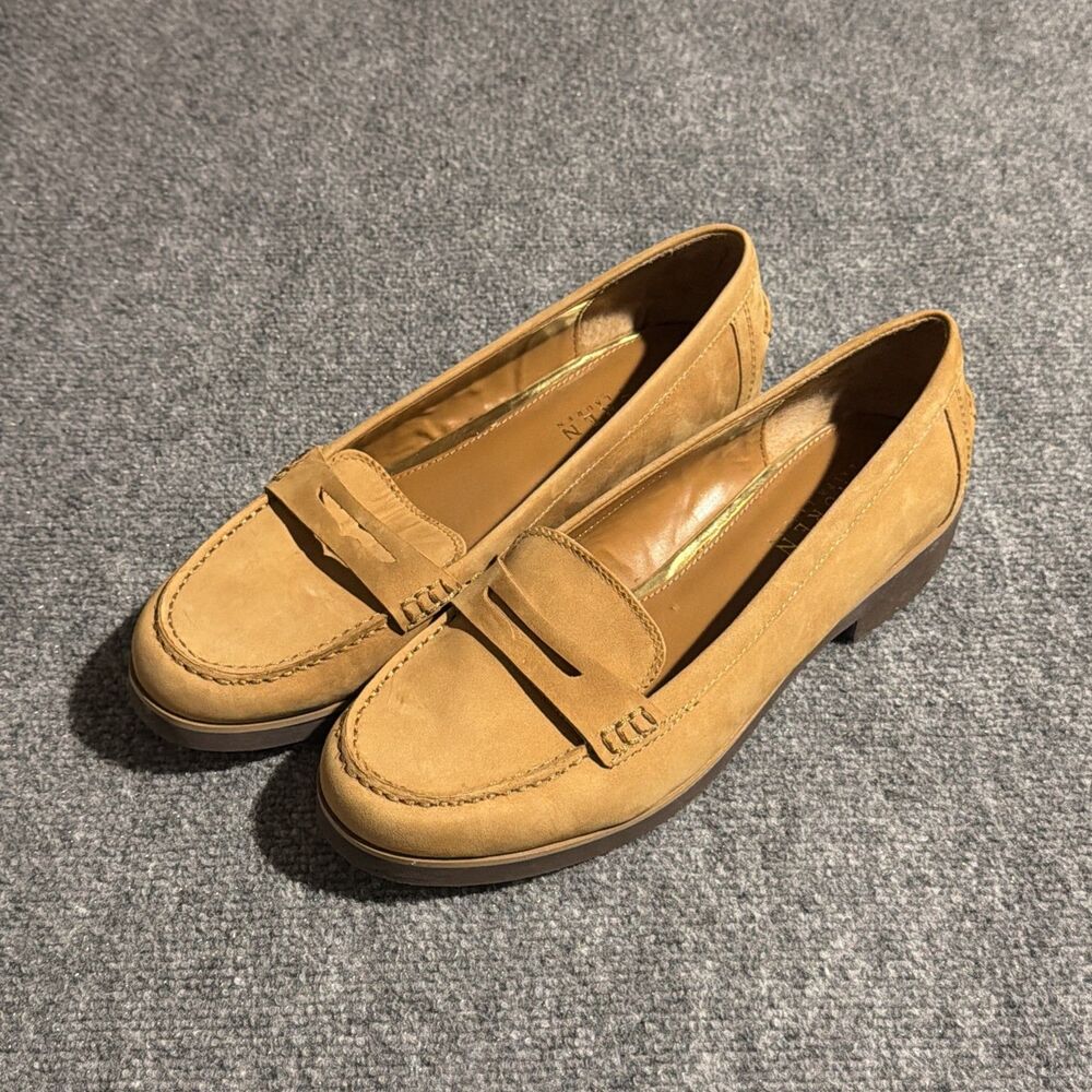 LAUREN Ralph Lauren Penny Loafer Shoes Womens 11B Leather Brown Model "LISETTE"
